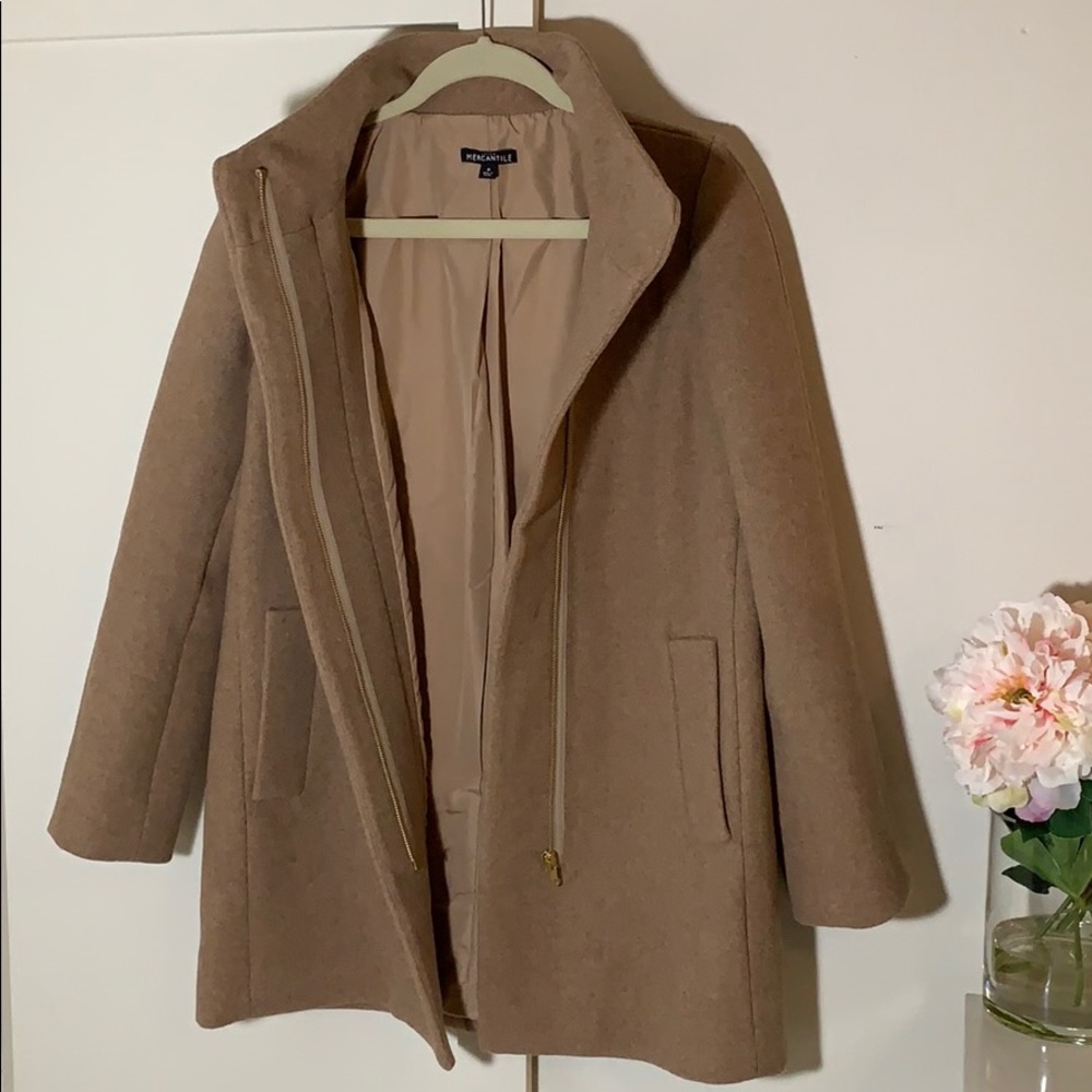 J. Crew Mercantile City Coat (Mushroom)